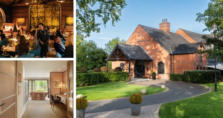 A trio of images of the Clandeboye Lodge, Bangor